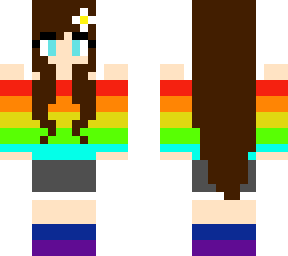 cute rainbow girl