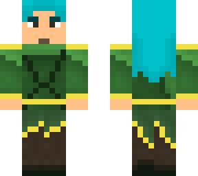 elf with blue hair
