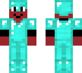 fake dimond armor with a red dude