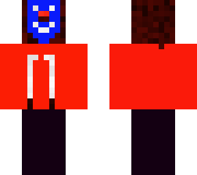 funny skin and sus color guy with hair