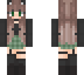 green catgirl