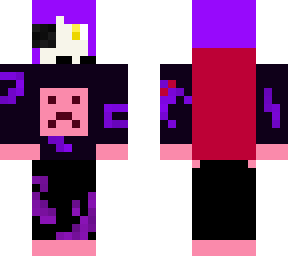 infected red gamer girl with hoodie, gloves, leggings, and creeper logo