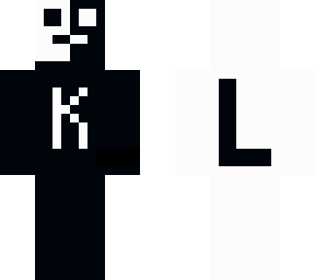 k l black and white