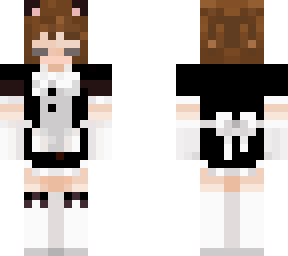 maid catboy closed eyes fixed hair lol