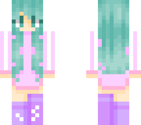 mint haired girl (credit in desc)