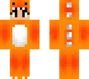 orange dino onesie