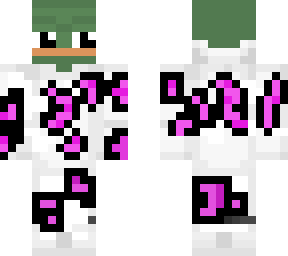pepe with pink and white hoodie