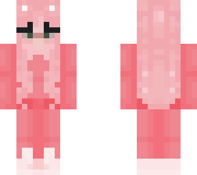 pink cat girl in a jumpsuit