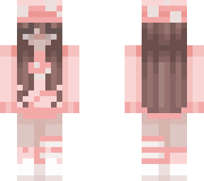 pink mooshroom brown hair girl