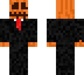 pumpkin in suit