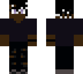 purple and  black dread