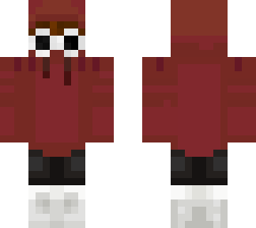red boy with hoodie and glasses