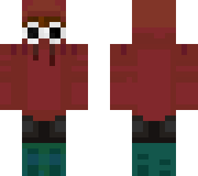red boy with hoodie and glasses