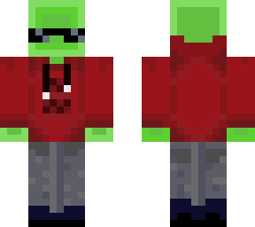 red hood with shades but its green