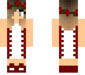 rose in white dress