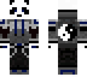 yin yang  blue panda