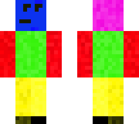 annoyed multi-color man