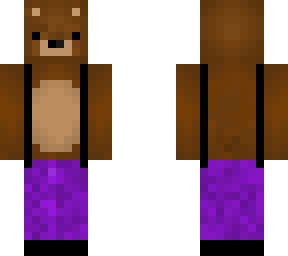 bear with purple jeans