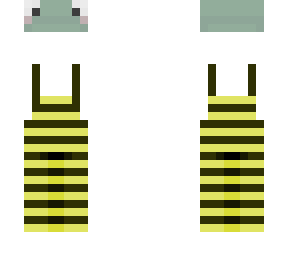 bee overalls w/ frogy hat