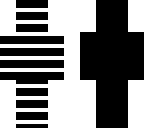 black and white