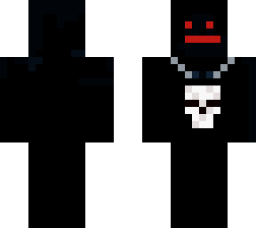 black template and skull