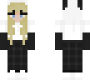 blonde panda girl