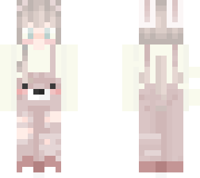 bunnie boy in bear overals