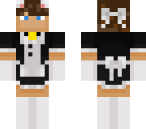 catboy maid with blue eyes