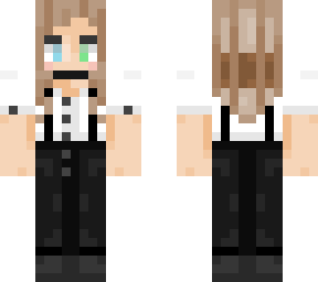 genderless skin with suspenders