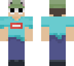 george with frog hat shaded and aesthetic-ed lol