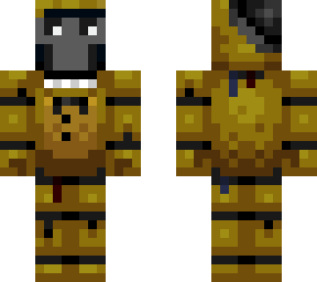 golden freddy with no face