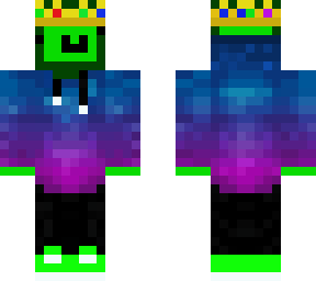 green derp in galaxy hoodie