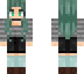 green hair girl