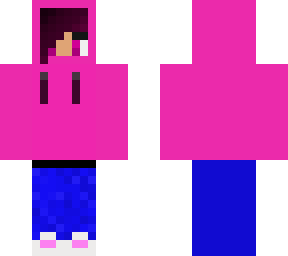 hot pink hoodie girl