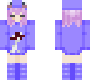 lavender frog girl