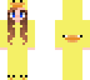 me in duck pyjama (with hair)