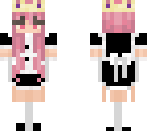 my java skin but maid dress :) @the_violett on twitch