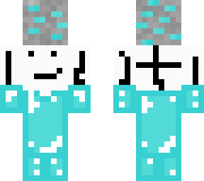 my skin in armor and holding ore (read description)