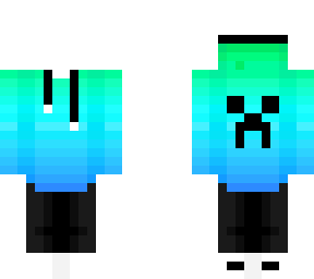 neon creeper aqua outfit