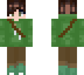person in green hoodie