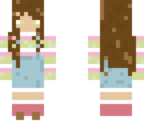 pink and green sweater skin with jumper
