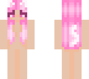 pink hair catgirl base