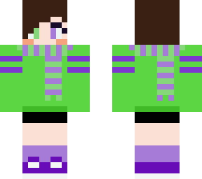 purple and green :3