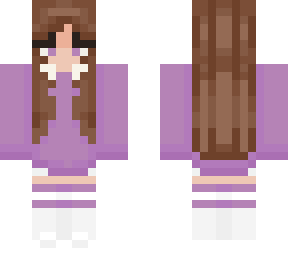 purple jumper and socks