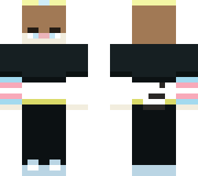raccoon boy with trans flag