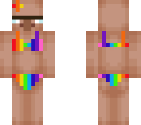 rainbow villager bikini?
