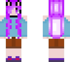 random color  google cat girl