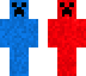 red and blue creeper skin *creepy*