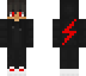 red lightning hoodie boy