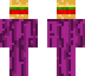 skin for purplepokypickle - a purple pickle with a hamburger head! :d